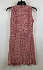 All Saints Womens Red Floral Krystal Scatter Sleeveless Short Wrap Dress Size S image number 2