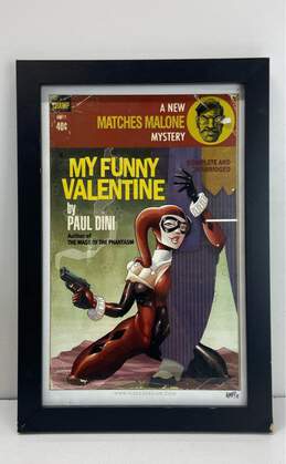 Harley Quin My Funny Valentine Vintage Inspired Poster Wall Art Signed/ Framed