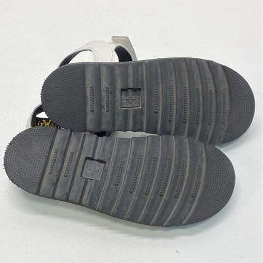 Dr. Martens Klaire J Black White Leather Ankle Strap Sandals Women's Size 5 image number 6