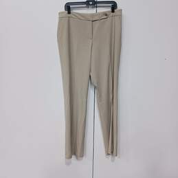 Calvin Klein Women's Tan Classic Fit Dress Pants Size 12
