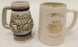 VNTG Beer Mugs 1954 Master Brewers Mug & 1900s Car Classics Stein