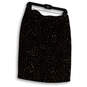 Womens Black Gold Animal Print Flat Front Straight & Pencil Skirt Size 8 image number 1