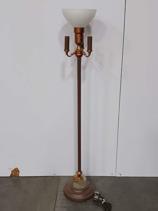 Copper-Toned Floor Lamp image number 1