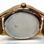 Designer Fossil BQ3185 Gold-Tone Leather Strap Round Dial Analog Wristwatch image number 5
