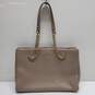 KATE SPADE NEW YORK TAUPE PEBBLED LEATHER SHOULDER BAG 12x9x4in 9in DROP image number 1