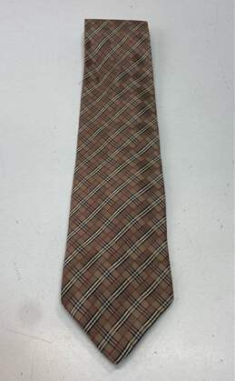 BURBERRY London Vintage Check 100% Silk Necktie Tie