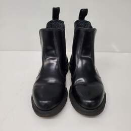 Dr. Martens WM's Flora Chelsea Glossy Black Leather Boots Size 6