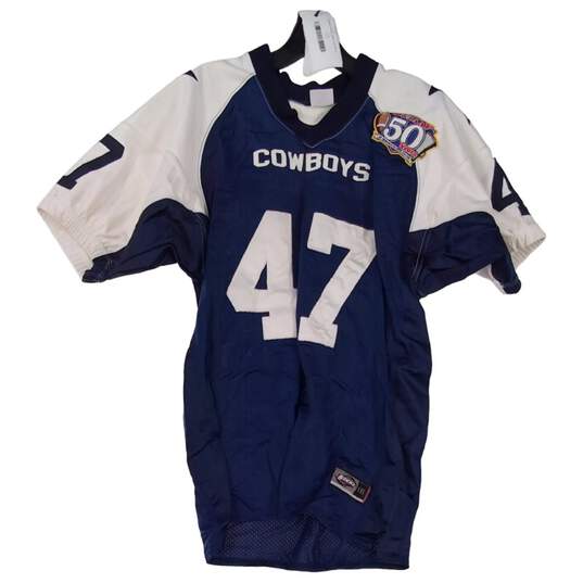 Buy the Boy's Blue Short Sleeve Dallas Cowboys Football Jersey