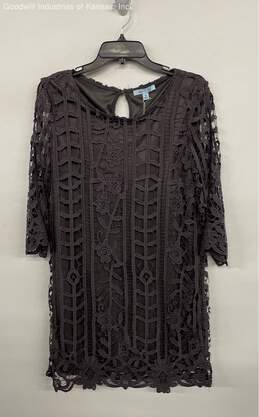 She + Sky Gray Lace Lined Dress NWT- Size S