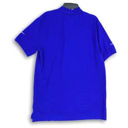 NWT Nike Mens Blue Spread Collar Short Sleeve Golf Polo Shirt Size X-Large alternative image