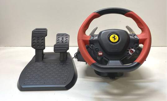 Thrustmaster Ferrari 458 Spider Racing Wheel and Pedals-UNTESTED image number 1