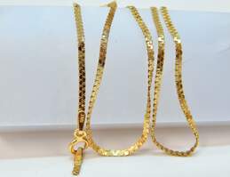 14K Yellow Gold Chain Anklet FOR REPAIR 2.1g alternative image
