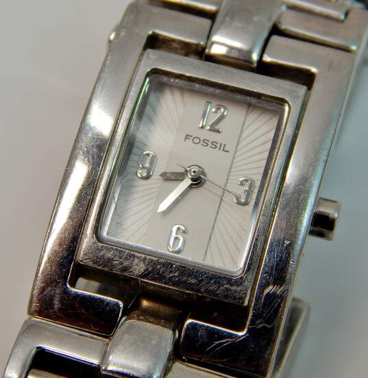 Fossil ES2025 & ES9173 Silver Tone Ladies Watches 123.9g image number 6