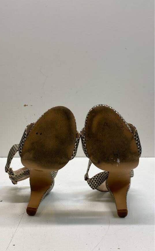 Karl Lagerfeld Women's Cadia Ankle Strap Metallic Heels Size 6.5 image number 7