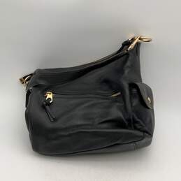Coach Womens Pennie Black Pebbled Leather Detachable Strap Shoulder Bag