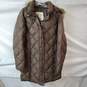 Eddie Bauer's Premium Quality Goose Down Brown Puffer Coat Women's Size L image number 1