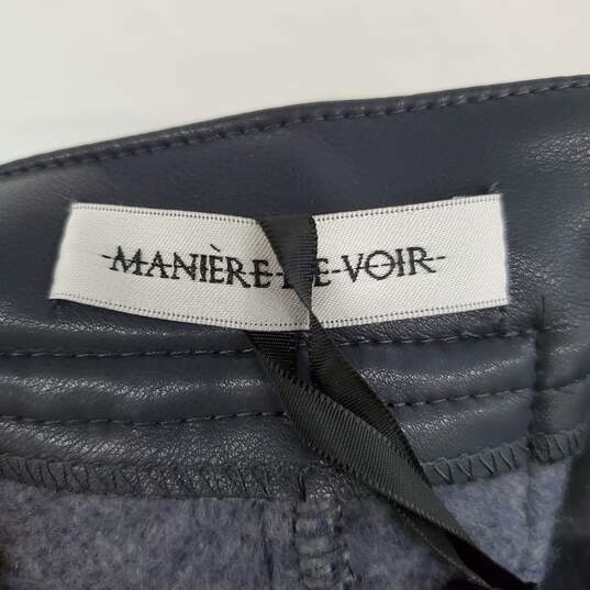 Maniere De Voir Blue Knit Pant WM Size 0 NWT image number 4