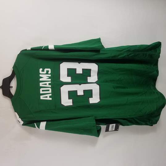 Nike NFL Jets Adams #33 Men Green Short Sleeve Athletic Shirt Jersey 3XL NWT image number 2