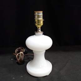 Painted Milk Glass Table Lamp alternative image