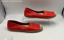 Coach Red Orange Flats For Womens Size 7.5 B alternative image
