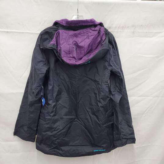 NWT Under Armour WM's Black & Purple Insulated Windbreaker Size SM image number 2