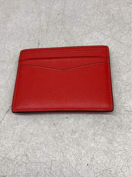 Kate Spade Red Leather Card Holder, Stylish & Compact, Excellent Condition alternative image