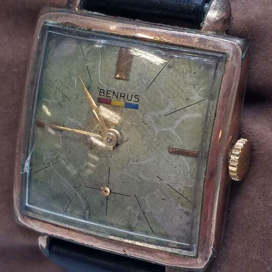 Benrus Gold Electroplate Bezel 10K Case Back Women's Gold Plated Watch image number 3