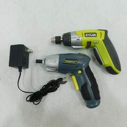 Ryobi TEK4 Drill & Pivoting Screwdriver Cordless Rechargeable Battery w/ Charger