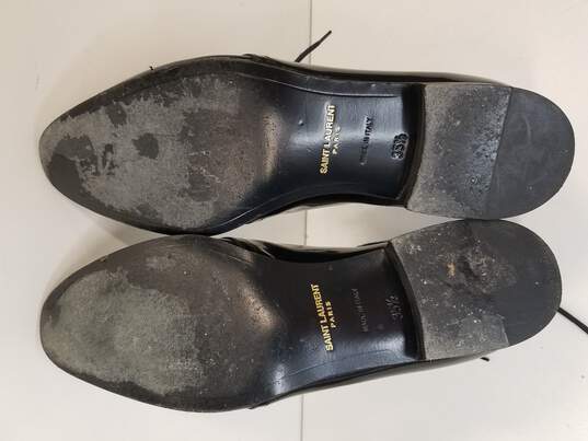Saint Laurent Woman's Patent Black Lace-Up Ankle Boots Size 5 (Authenticated) image number 5