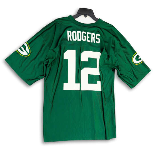 Buy the Mens Green White #12 Aaron Rodgers Green Bay Packers Football Jersey  Sz XL