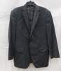 Calvin Klein Dark Grey/Light Grey Vertical Striped Suit Jacket Size 40R image number 1