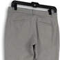 Womens Gray Flat Front Pockets Straight Leg Regular Fit Dress Pants Size 4 image number 4