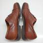 AUTHENTICATED MEN'S FERRAGAMO BROWN LEATHER OXFORDS SIZE 9.5D image number 3
