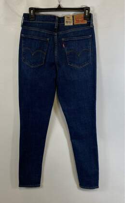 NWT Levi's Womens 721 Blue Medium Wash High Rise Denim Skinny Jeans Size 29