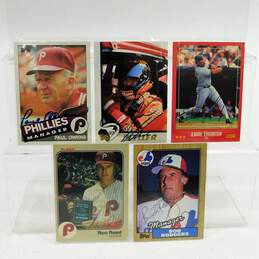 5 Autographed Sports Trading Cards