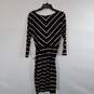 White House Black Market Women Blk Midi Dress Sz 8 image number 3