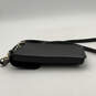Womens Black Leather Cameron North South Classic Phone Crossbody Wallet image number 5