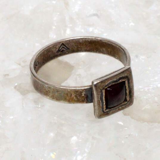 Silpada Sterling Silver Garnet Ring Size 6.75 image number 4