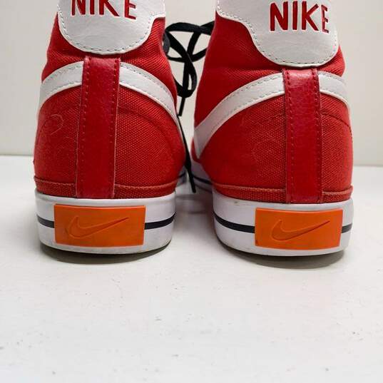 Nike Court Legacy Canvas Mid University Red Sneaker Casual Shoes Men's Size 12 image number 4