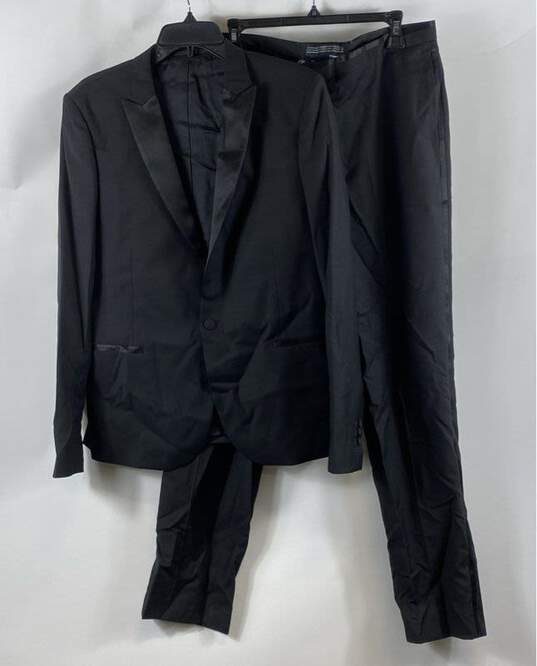 The Kooples Mens Black Single Breasted 2 Piece Blazer Suit Pants Size 50 image number 1