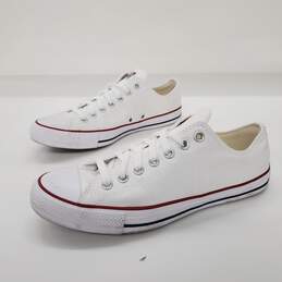 Converse Chuck Taylor All-Star White Low Top Sneakers Unisex Size 9 M | 11 W