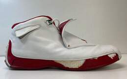 Air Jordan 305869-161 18 OG White Varsity Red Sneakers Men's Size 15