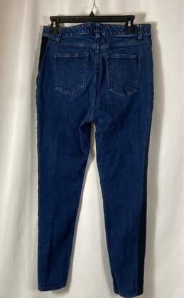 Ralph Lauren Womens Blue Dark Wash 5 Pocket Design Denim Skinny Jeans Size 12P alternative image