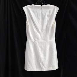 French Connection Women's Summer White Short Sleeve Dress Size 6 with Tags alternative image
