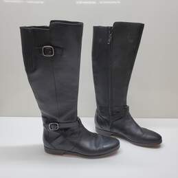 UGG Beryl Tall Black Leather Riding Boots sz 7.5