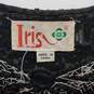 Iris Vintage Black Silver Sequin & Beaded Embellished Top WM Size S image number 3