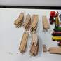 Thomas The Train & Friends Train Cars & Wood Track Pieces Bundle image number 5