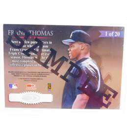 1998 HOF Frank Thomas Leaf R&S Great American Heroes Sample Chicago White Sox alternative image