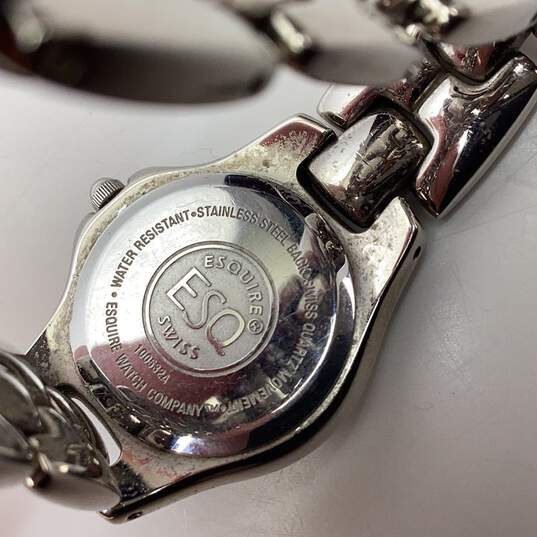 Designer Esquire ESQ Movado 1005324 Swiss Round Analog Dial Quartz Wristwatch image number 3