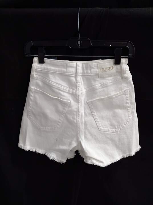 Hollister Women's White Shorts Size W24 W/Tags image number 2